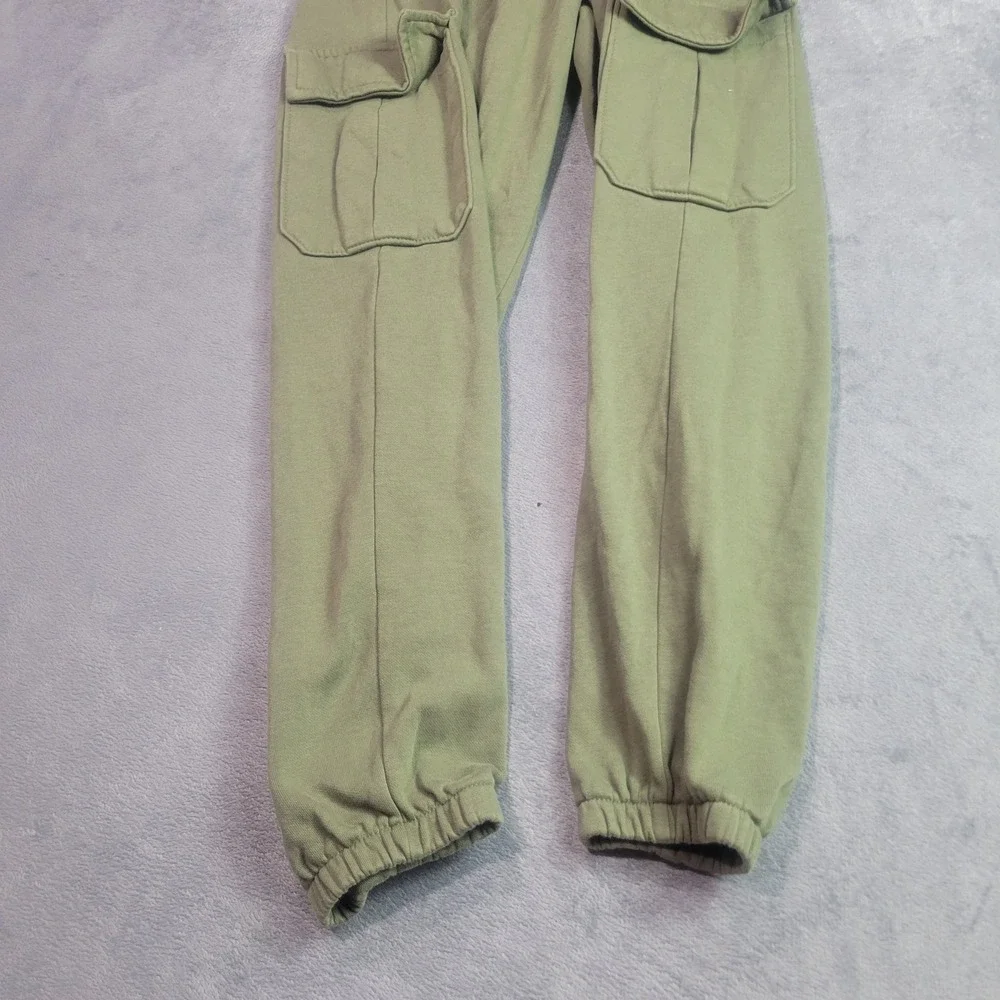 Old Navy Kids Alpine Tundra‎ Green Fleece Cargo Joggers Pants Size L 10-12